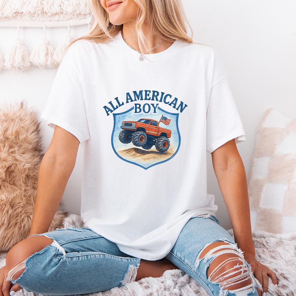 All American Boy PNG, 4th of July PNG - 300 DPI Design for T-Shirt
