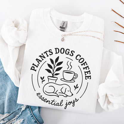 Plants Dogs Coffee PNG, Dog Mom Plant Shirt - 300 DPI Design for T-Shirt