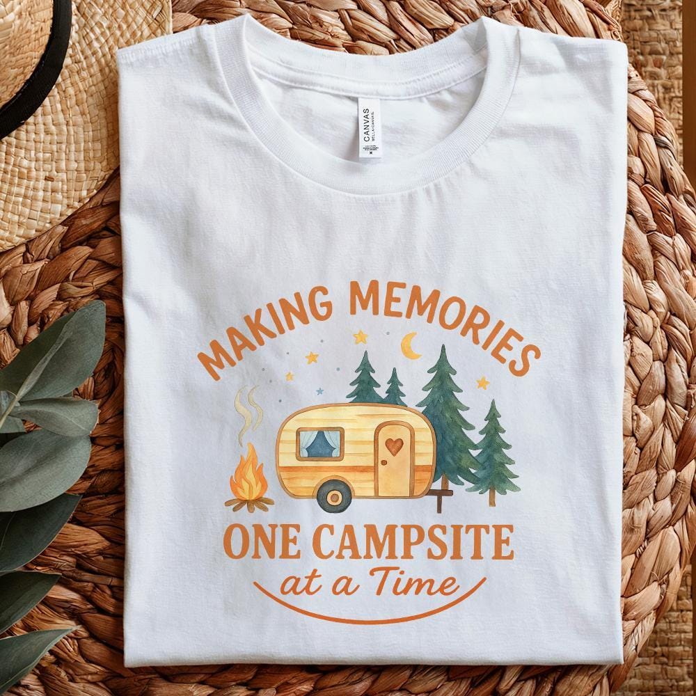 Making Memories One Campsite At A Time png, Camping png - 300 DPI Design
