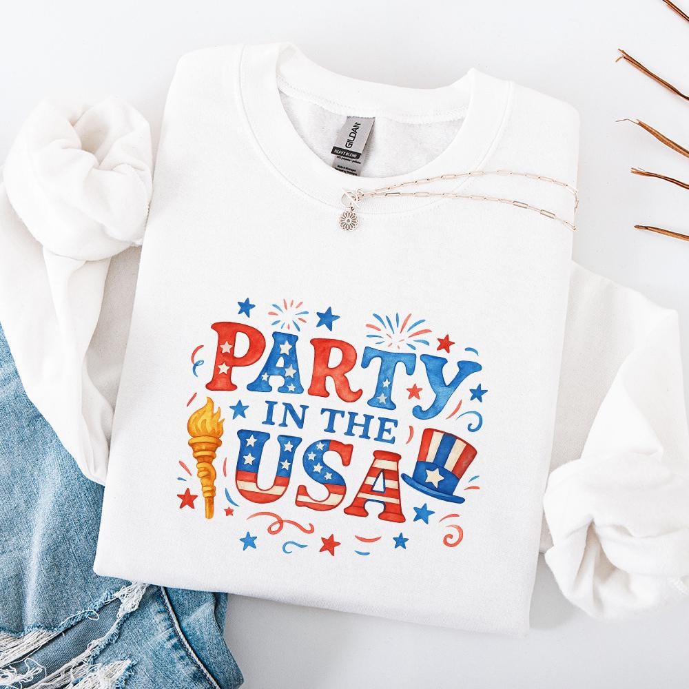 Retro 4th of July Sublimation, Independence Day PNG - 300 DPI Design for