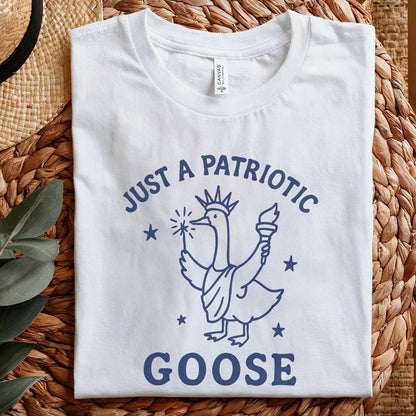 Patriotic Goose PNG, 4th of July Silly Goose Clipart - 300 DPI Design for