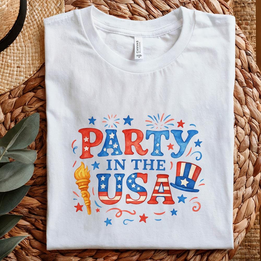 Retro 4th of July Sublimation, Independence Day PNG - 300 DPI Design for