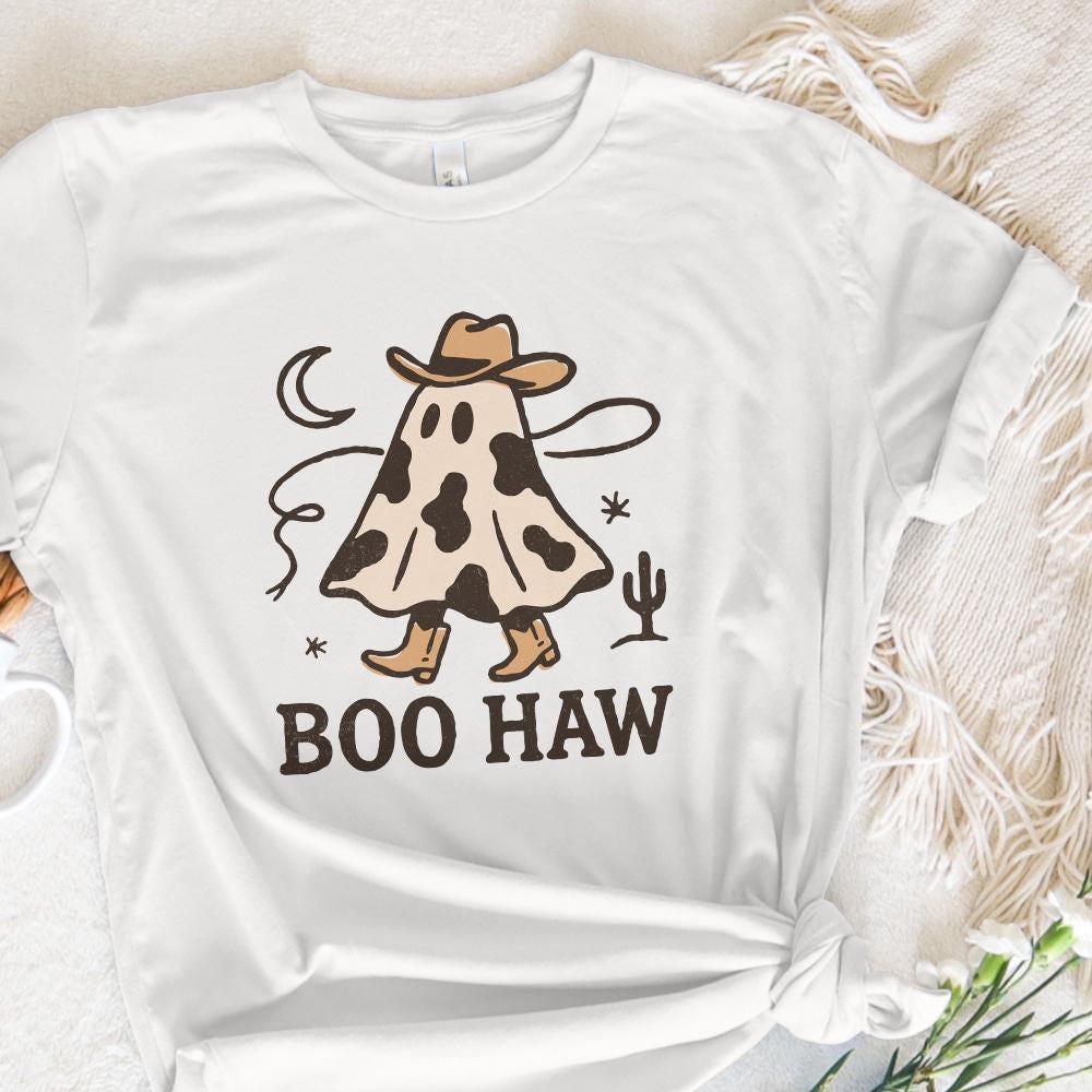Boo Haw PNG, Cowboy Ghost png - 300 DPI Design for T-Shirt