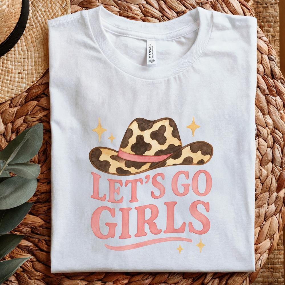 Let's Go Girls PNG, Western Design - 300 DPI Design for T-Shirt