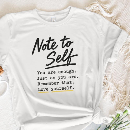 Note To Self PNG Digital Download, Motivational Sublimation - 300 DPI