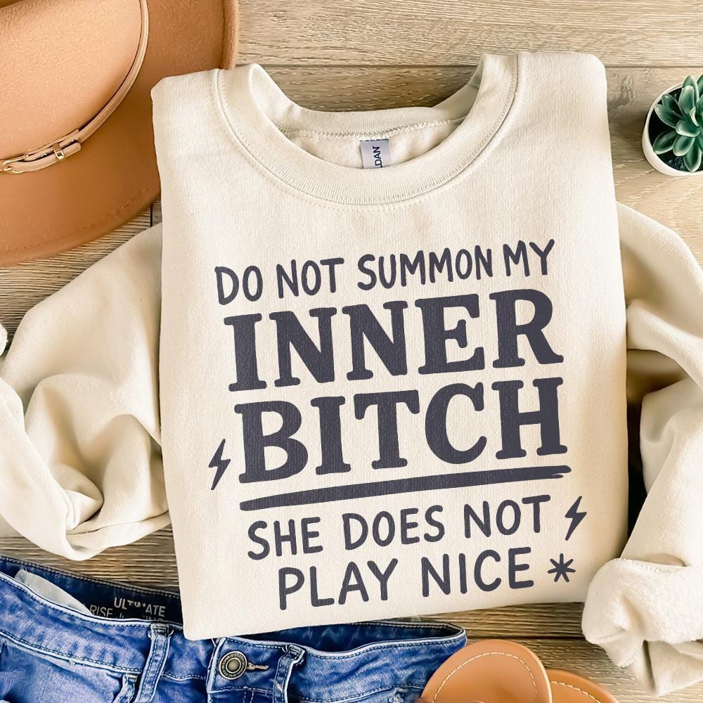 Inner Bitch png, Adult Humor png - 300 DPI Design for T-Shirt