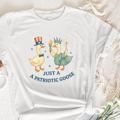 Patriotic Goose PNG, 4th of July Silly Goose Clipart - 300 DPI Design for