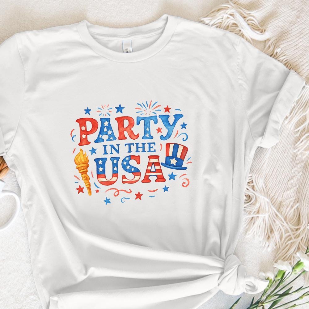 Retro 4th of July Sublimation, Independence Day PNG - 300 DPI Design for