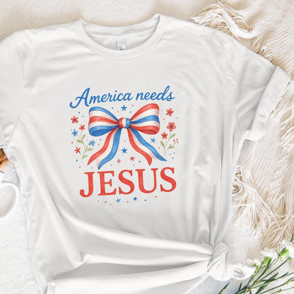 America Needs Jesus PNG, Sublimation Designs - 300 DPI Design for T-Shirt