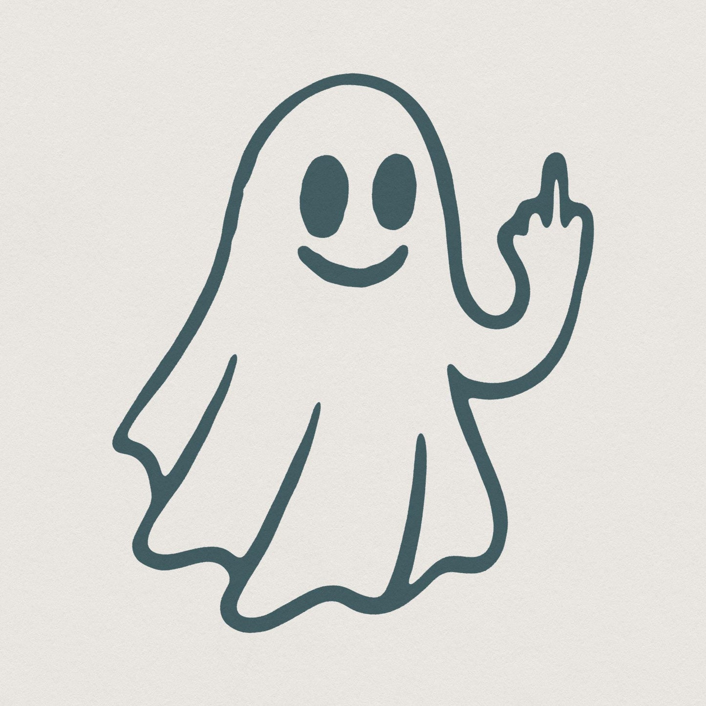 Ghost Middle Finger png, pod Ghost - 300 DPI Design for T-Shirt
