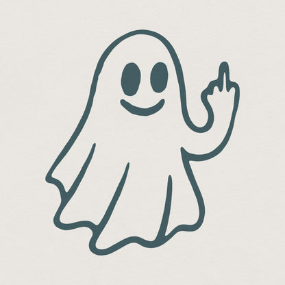 Ghost Middle Finger png, pod Ghost - 300 DPI Design for T-Shirt