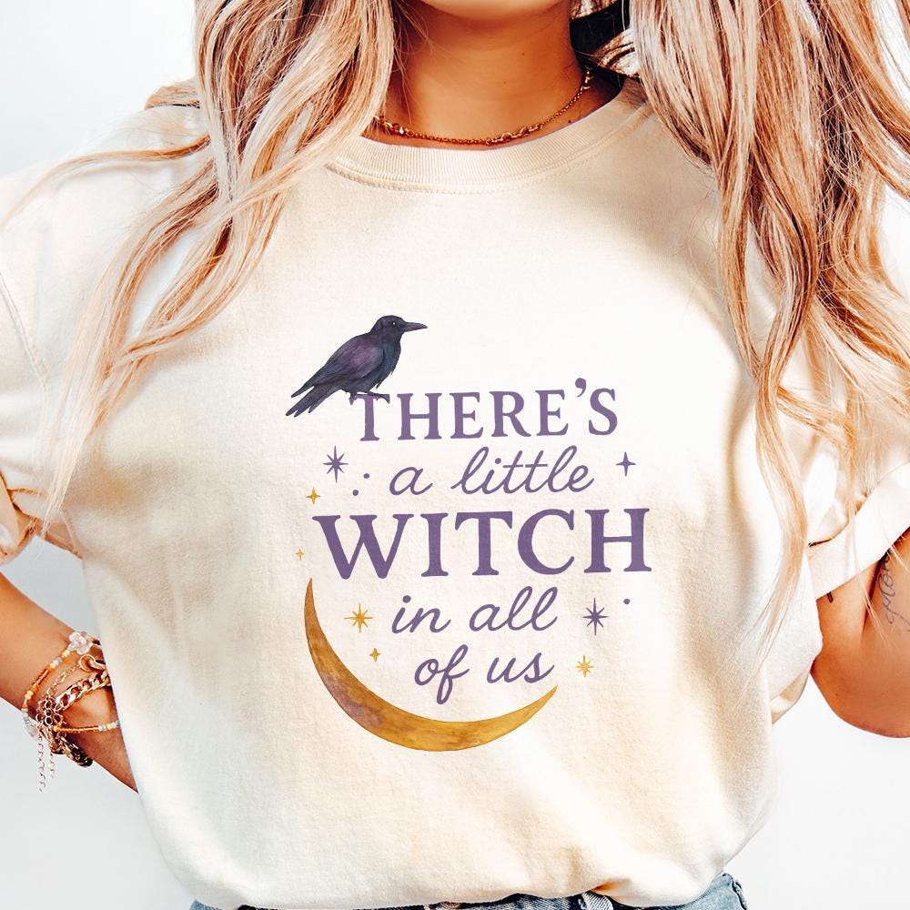 Little Witch in All of Us PNG, Witchy Halloween PNG - 300 DPI Design for