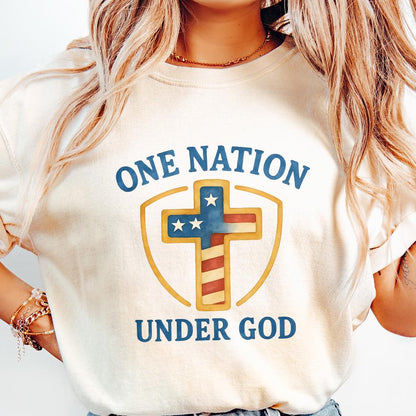 One Nation Under God png, Patriotic Print - 300 DPI Design for T-Shirt