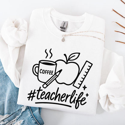 Teacher Life png, Back to School - 300 DPI Design for T-Shirt