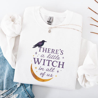 Little Witch in All of Us PNG, Witchy Halloween PNG - 300 DPI Design for
