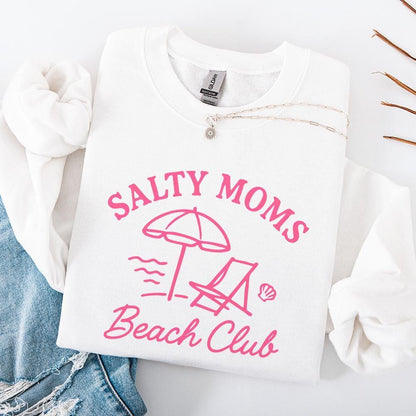 Salty Moms Beach Club Shirt, Beach PNG - 300 DPI Design for T-Shirt
