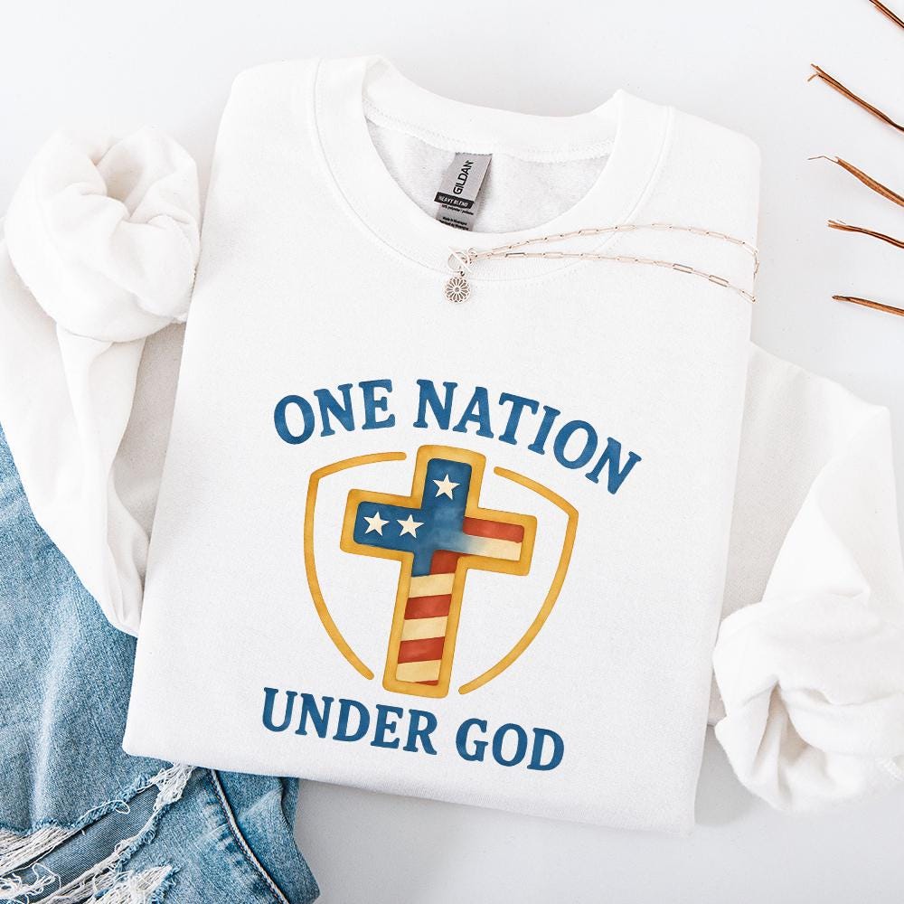 One Nation Under God png, Patriotic Print - 300 DPI Design for T-Shirt