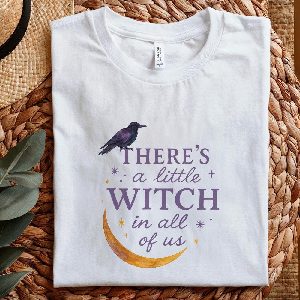 Little Witch in All of Us PNG, Witchy Halloween PNG - 300 DPI Design for