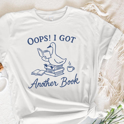 Oops I Bought Another Book Funny Goose PNG, Sassy Bookish Boho Floral -