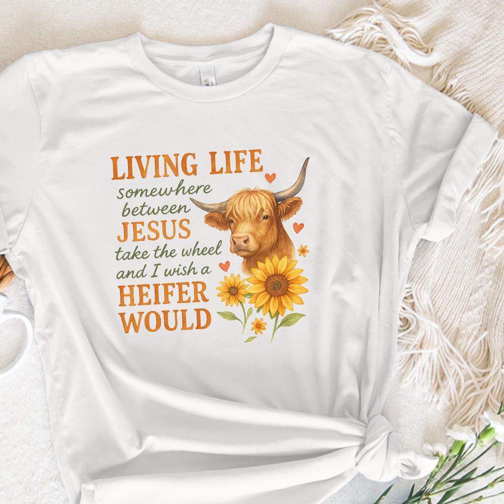 Heifer Cow PNG, Sunflower Sublimation Design - 300 DPI Design for T-Shirt