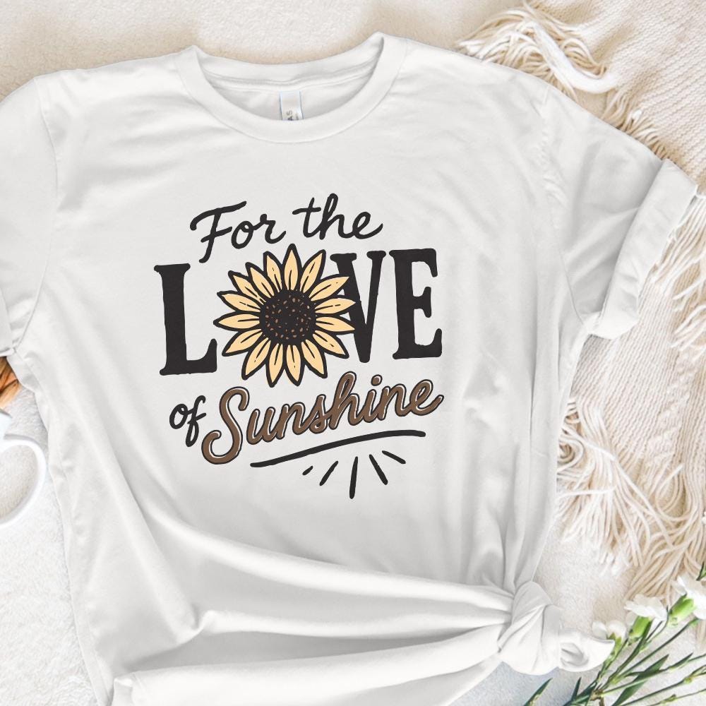 Love Sunshine Sublimation, Western PNG Design - 300 DPI Design for T-Shirt