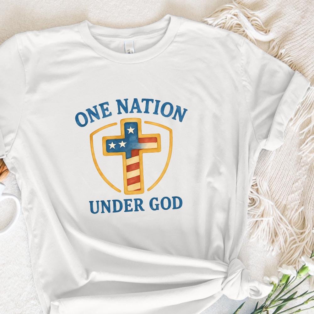 One Nation Under God png, Patriotic Print - 300 DPI Design for T-Shirt