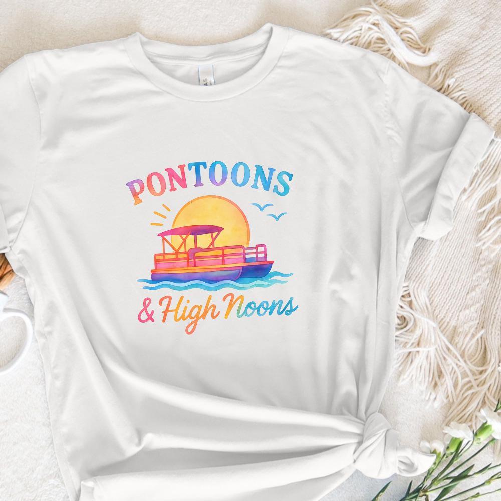 Pontoons and High Noons PNG, Pontoon png - 300 DPI Design for T-Shirt