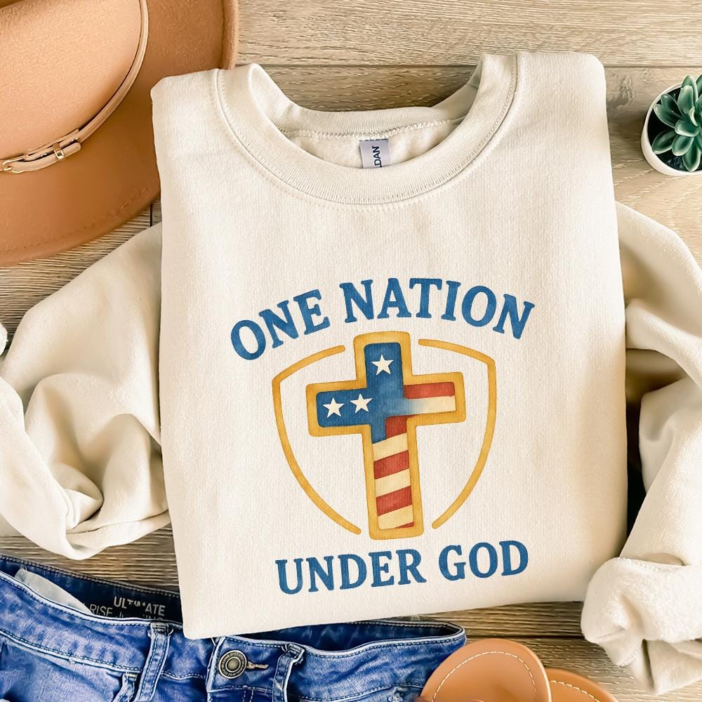 One Nation Under God png, Patriotic Print - 300 DPI Design for T-Shirt