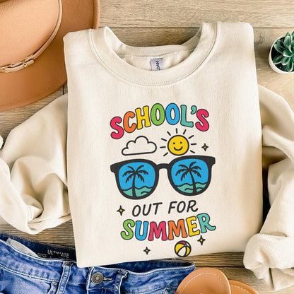 School's Out For Summer PNG, Teacher Sublimation - 300 DPI Design for