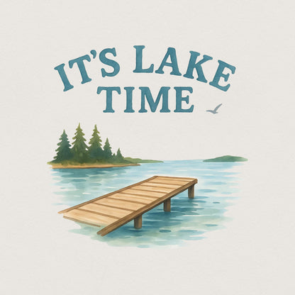 It's Lake Time Coquette Summer PNG, Trendy Summer - 300 DPI Design for