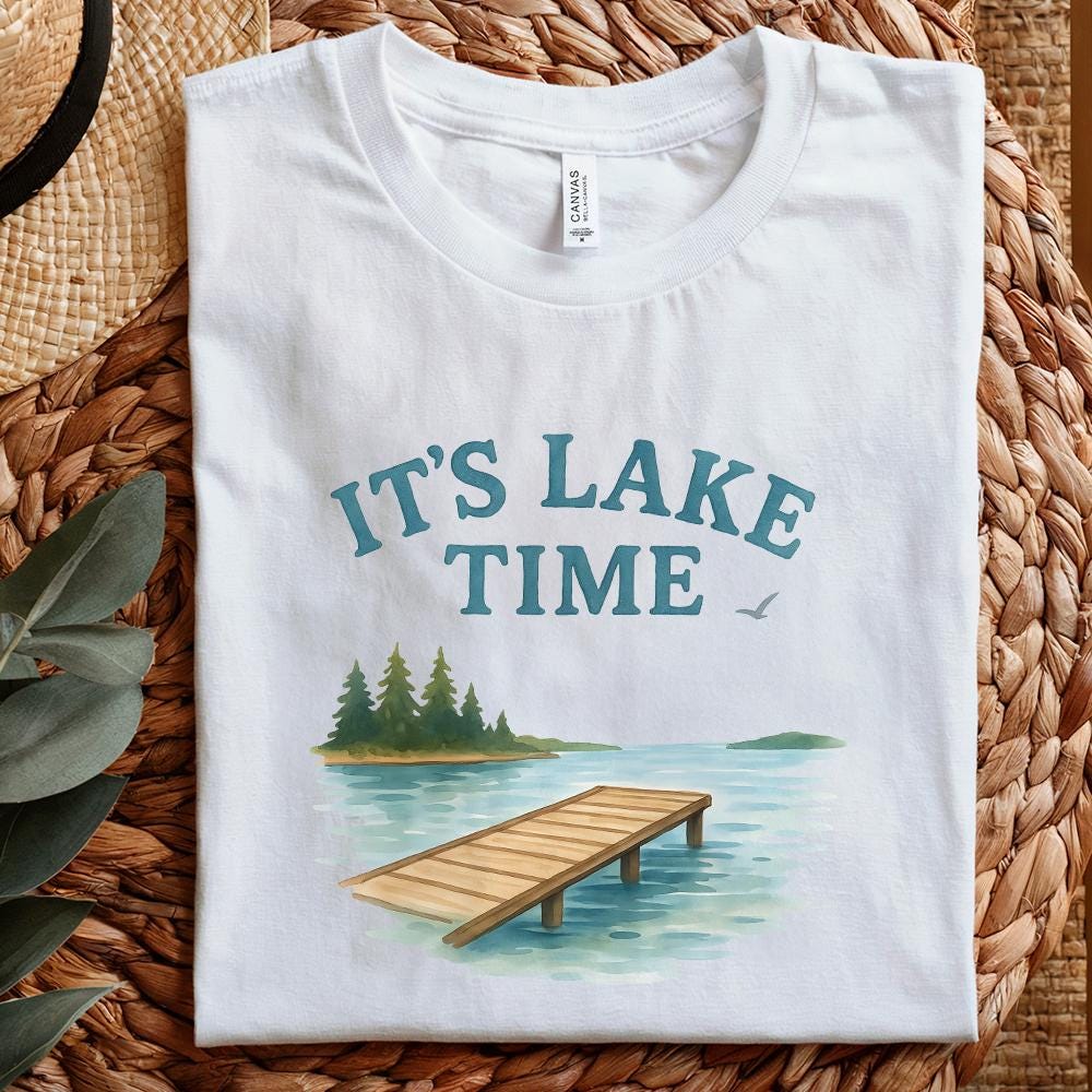 It's Lake Time Coquette Summer PNG, Trendy Summer - 300 DPI Design for