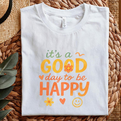 It’s a Good Day to Be Happy PNG, Inspirational Mental Health Boho PNG -
