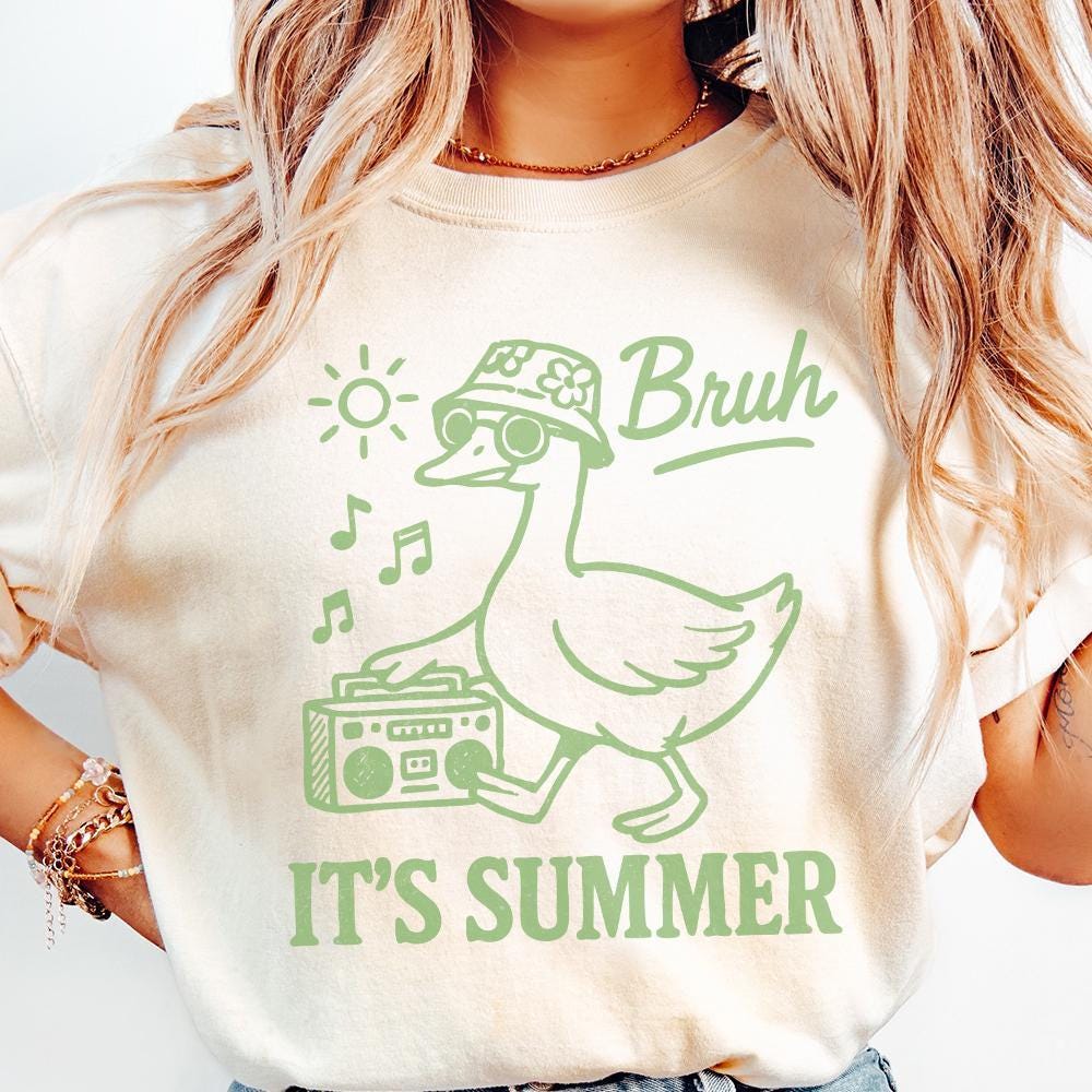 Funny Summer png, Bruh It's Summer Shirt Design - 300 DPI Design for