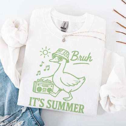 Funny Summer png, Bruh It's Summer Shirt Design - 300 DPI Design for