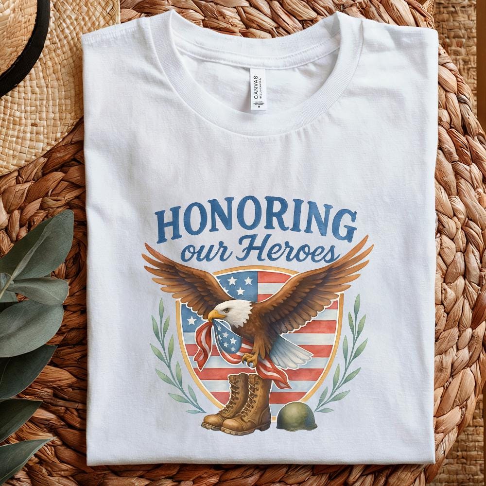 Honoring Our Heroes, Veterans png - 300 DPI Design for T-Shirt