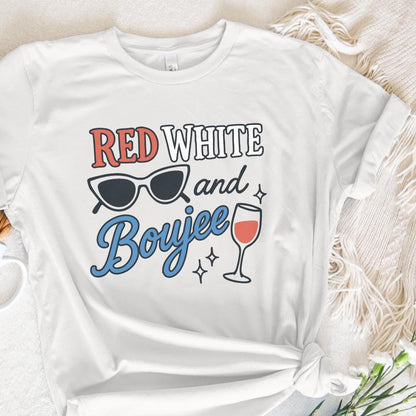 Red White and Boujee PNG, Fourth of July png - 300 DPI Design for T-Shirt