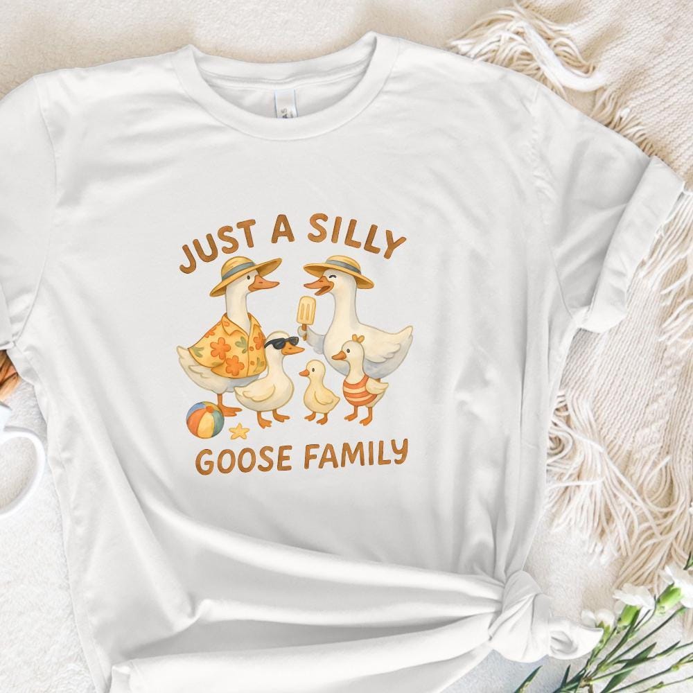 Just A Silly Goose Summer PNG, Trending Goose - 300 DPI Design for T-Shirt