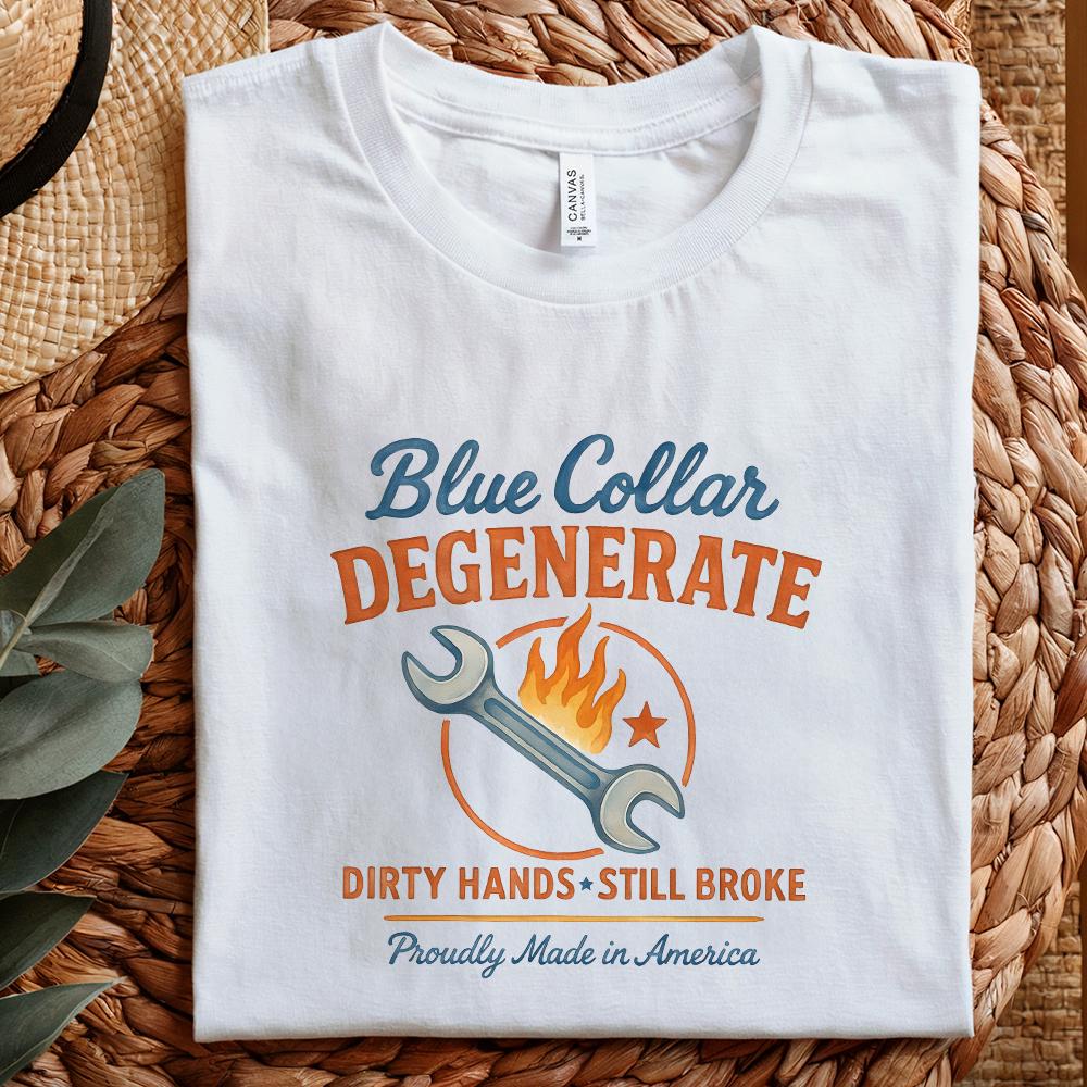 Blue Collar png, Hat Patch png - 300 DPI Design for T-Shirt