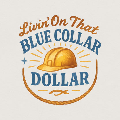 Blue Collar PNG, Country Western png Design - 300 DPI Design for T-Shirt