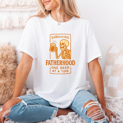 Surviving Fatherhood One Beer At A Time png, Father's Day png - 300 DPI