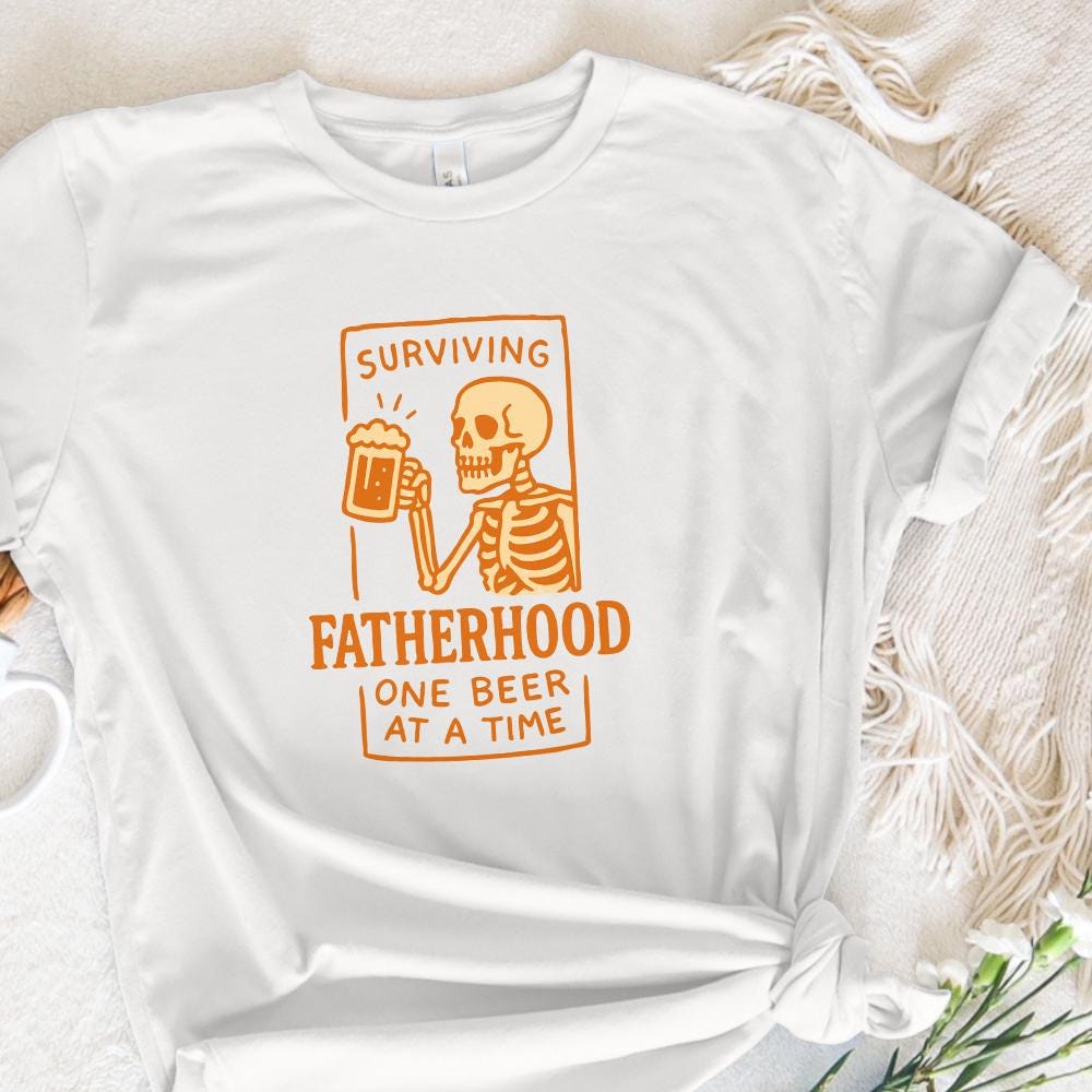 Surviving Fatherhood One Beer At A Time png, Father's Day png - 300 DPI