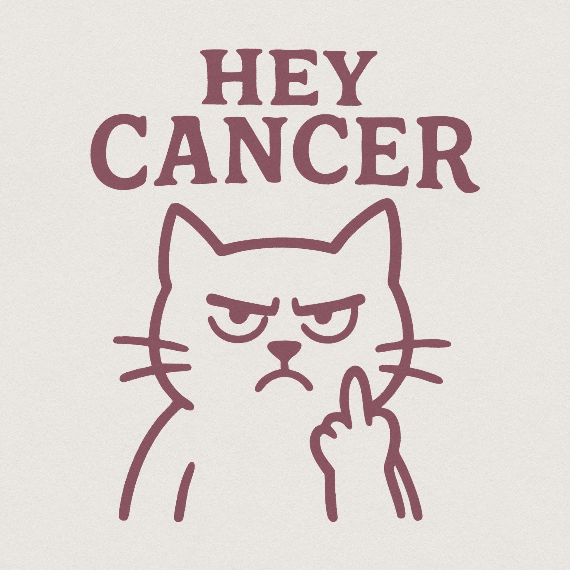 Embroidered Cancer Fighter PNG, Cancer Survivor Gift - 300 DPI Design for