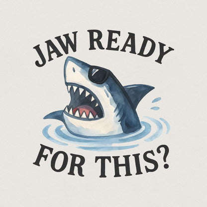 Funny Shark Art Print, Quirky Graphic Tee PNG - 300 DPI Design for T-Shirt
