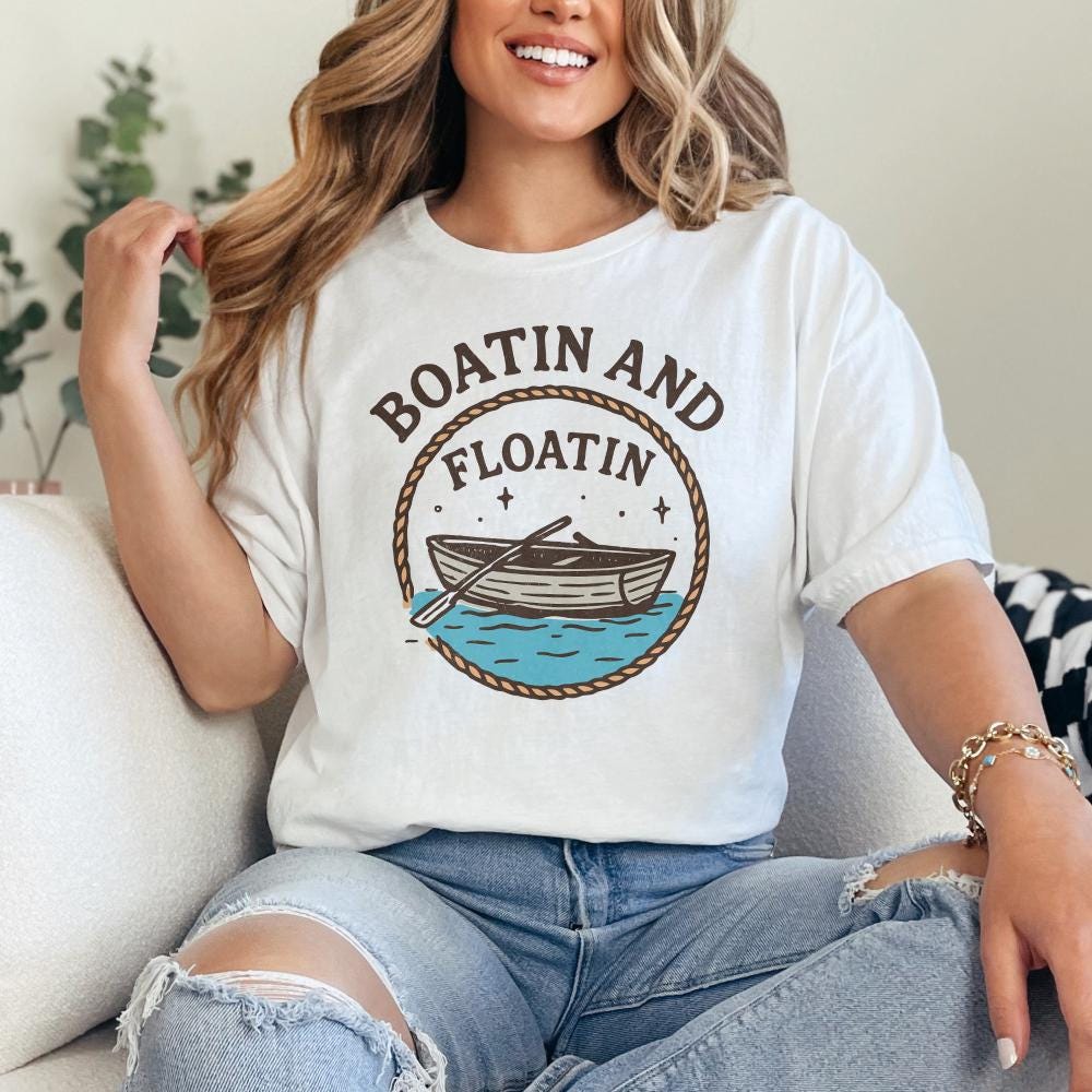 Boatin Floatin PNG, Summer - 300 DPI Design for T-Shirt