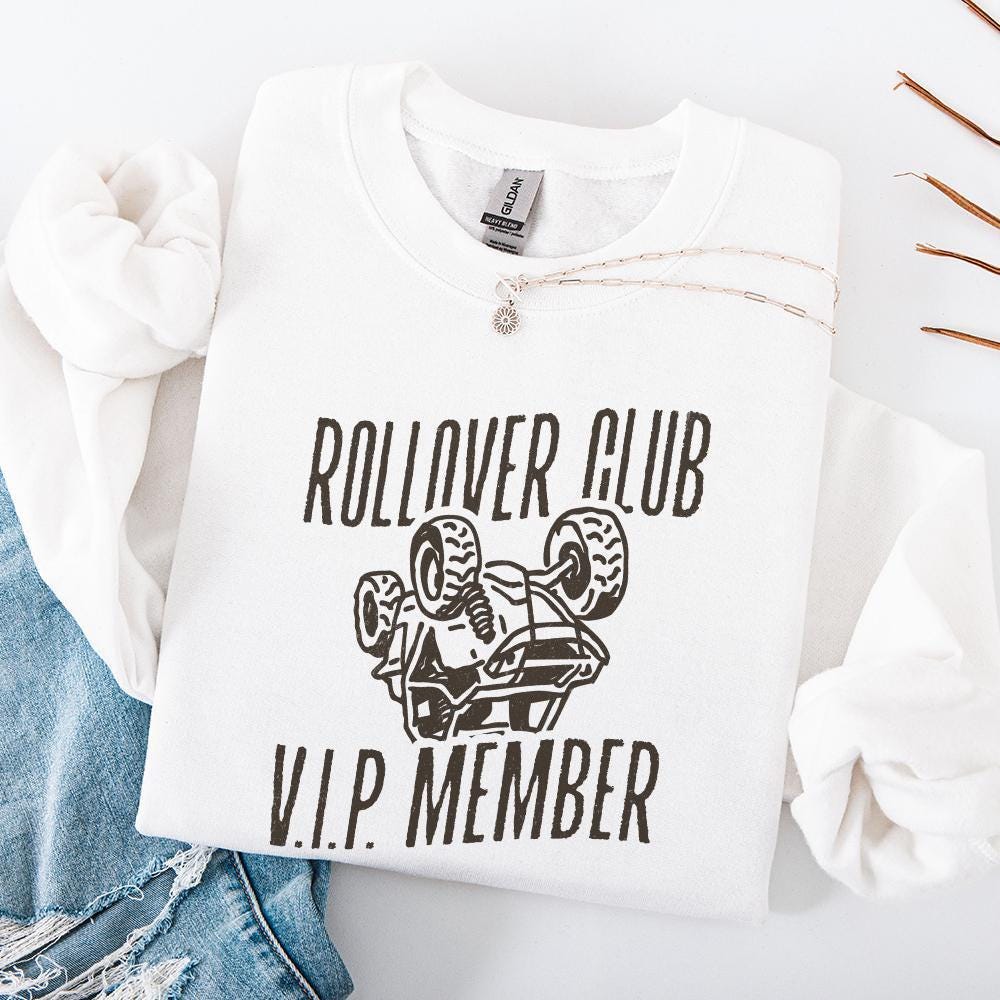 Rollover Club PNG, Funny Off-Road Clipart - 300 DPI Design for T-Shirt