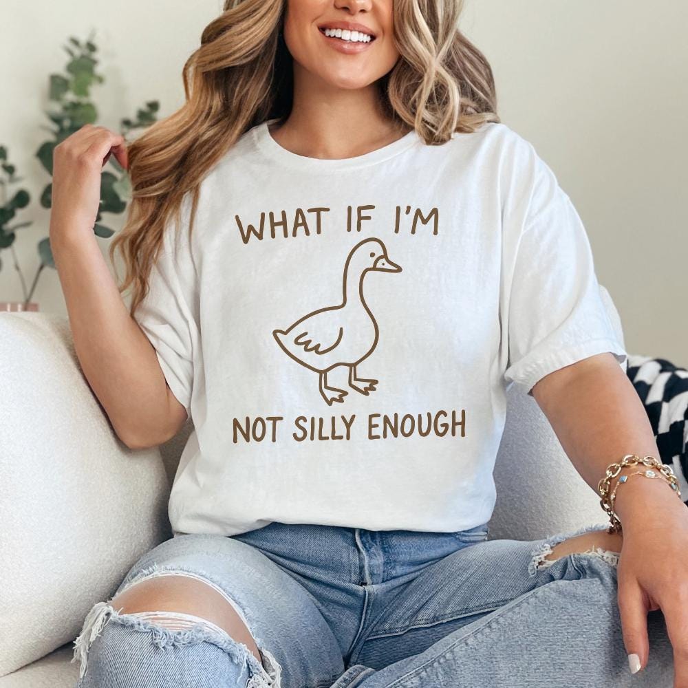 Silly Goose T-Shirt PNG, Funny Goose Meme Shirt - 300 DPI Design for