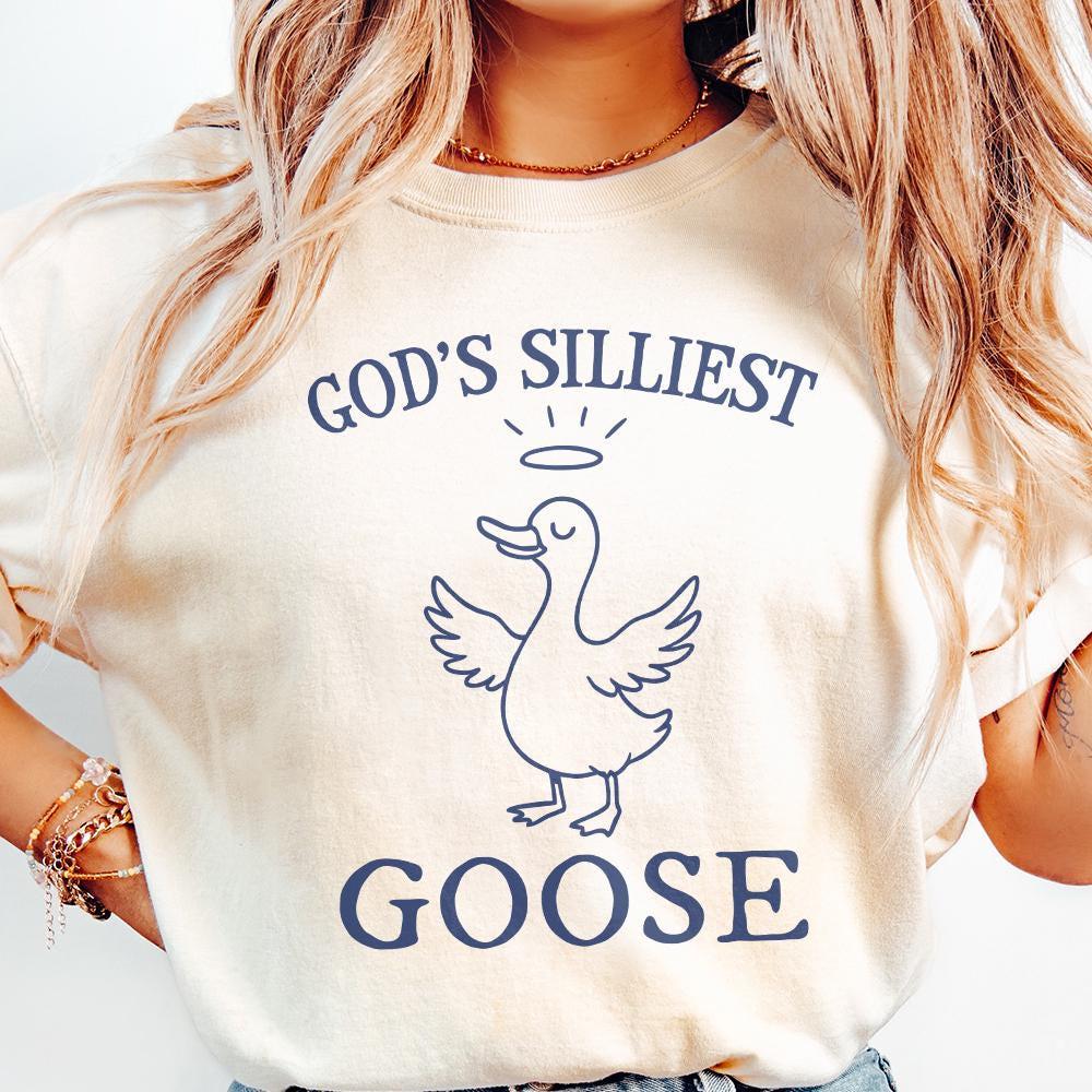 God's Silliest Goose png, Funny Silly Goose - 300 DPI Design for T-Shirt