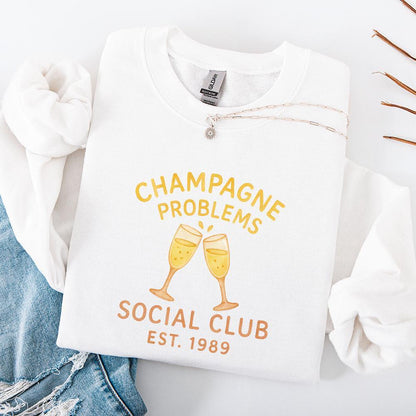 Champagne Problems png, Old Money Aesthetic - 300 DPI Design for T-Shirt