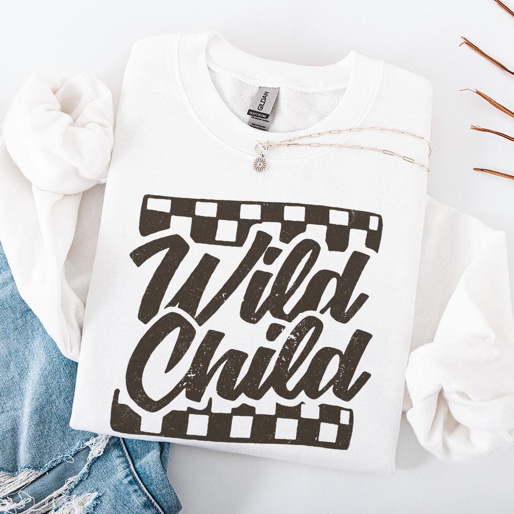 Wild Child png, Lightning png - 300 DPI Design for T-Shirt