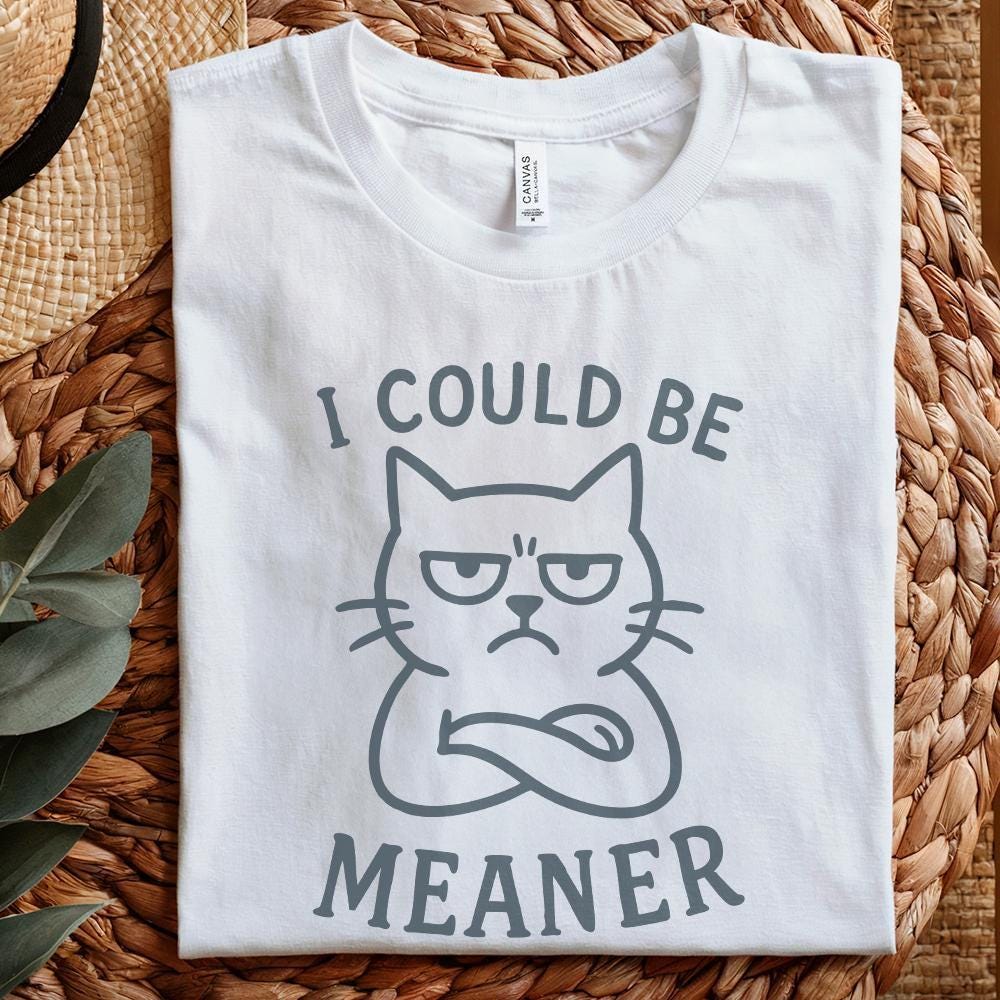 Meaner Tee PNG, Spicy Attitude Digital - 300 DPI Design for T-Shirt